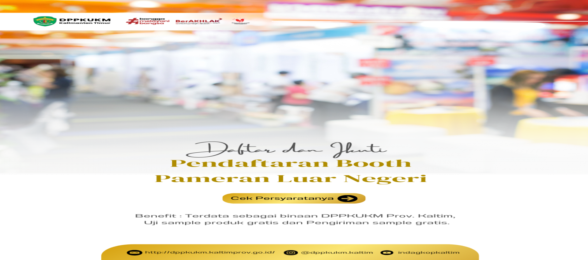Pendaftaran Booth Pameran Luar Negeri