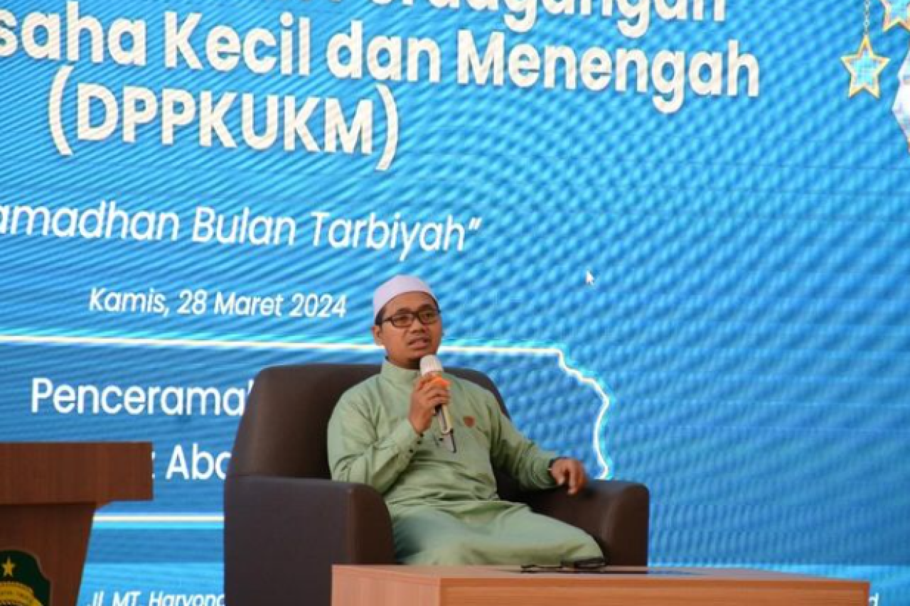 DPPKUKM Prov. Kaltim Gelar Pengajian Rutin Bulanan dengan Tema “Ramadan Bulan Tarbiyah”