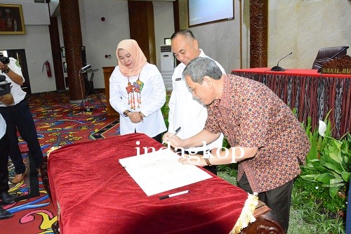 Penandatangan Nota Kesepakatan Forum Perangakt Daerah 2019