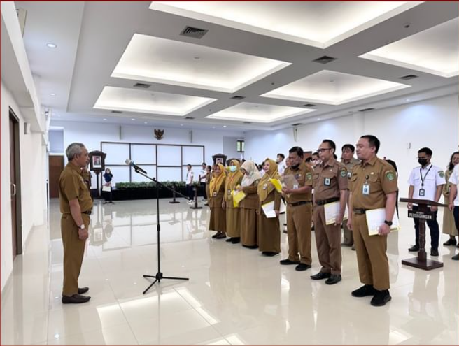 Apel Pagi di Lingkungan Dinas Perindagkop UKM Kaltim