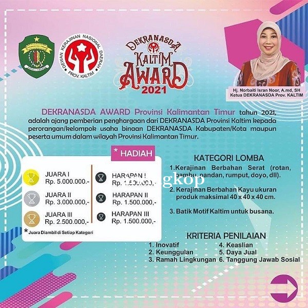 DEKRANASDA KALTIM AWARD 2021