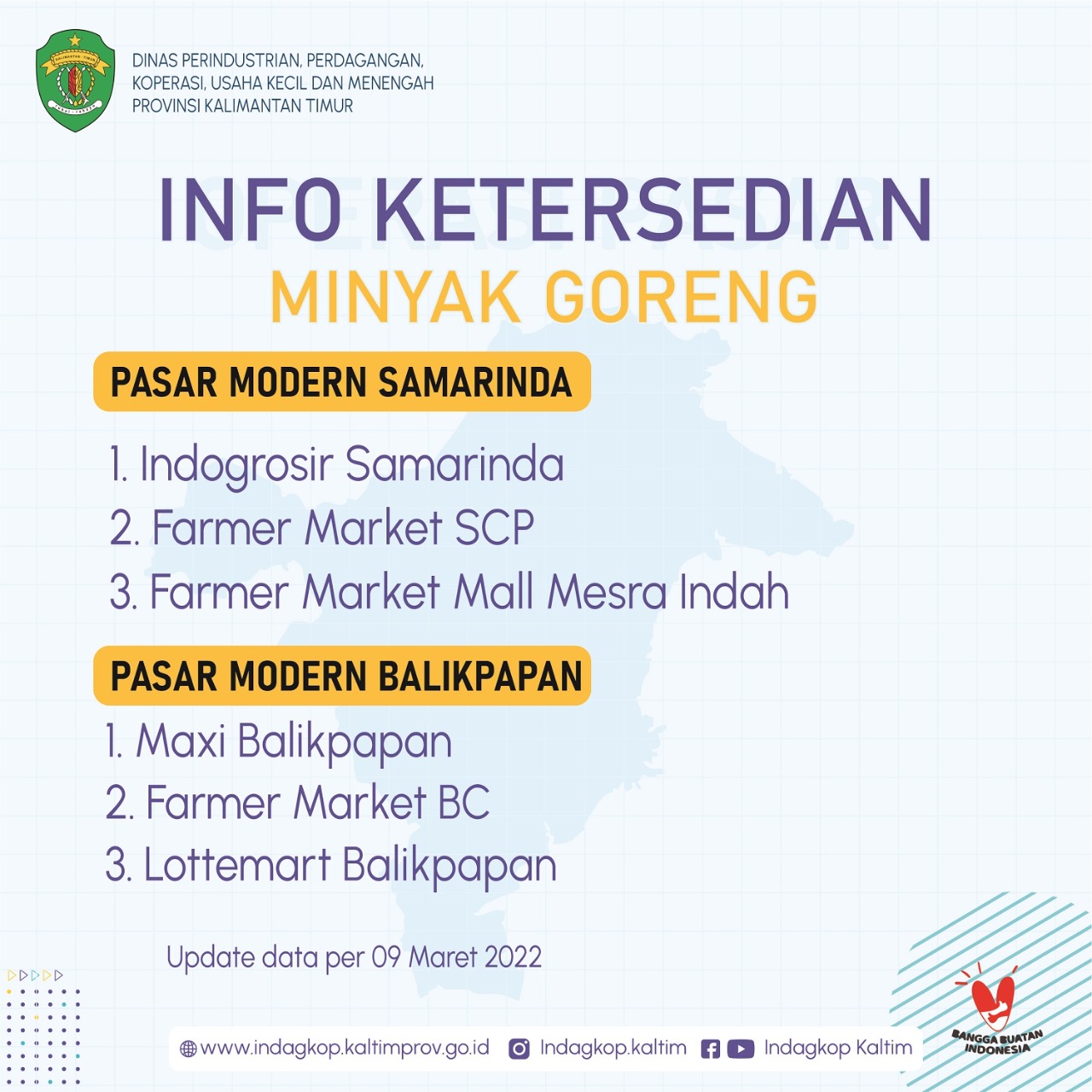 Info Ketersedian Minyak Goreng 09/03/2022