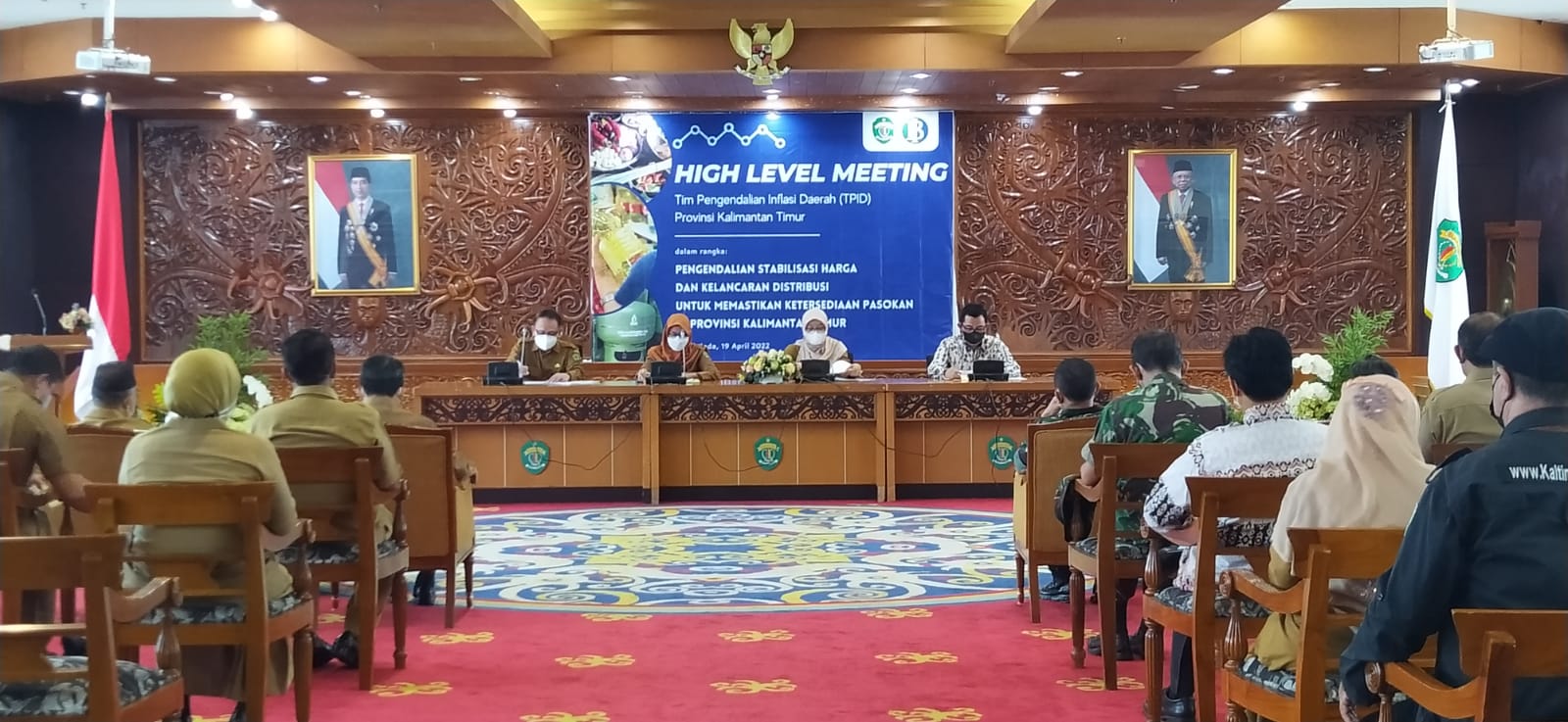 Roby Hadiri High Level Meeting Tim Pengendali Inflasi Daerah Kaltim