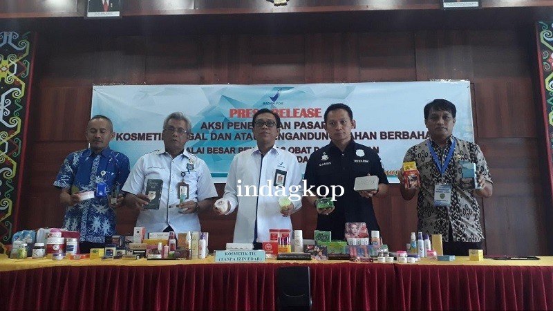 Ekspos Hasil Pengawasan atau Aksi Penertiban KOSMETIK Ilegal yang Mengandung Bahan Berbahaya