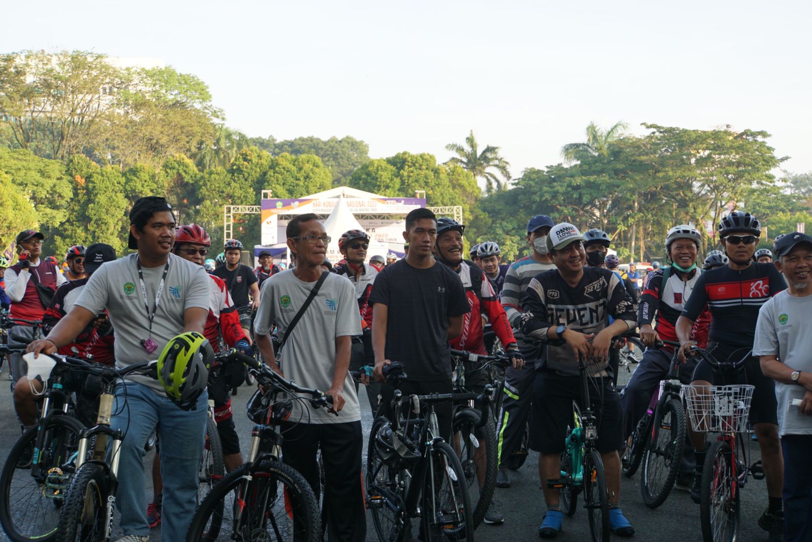 Gowes dan Senam dalam rangka Harkonas 2022