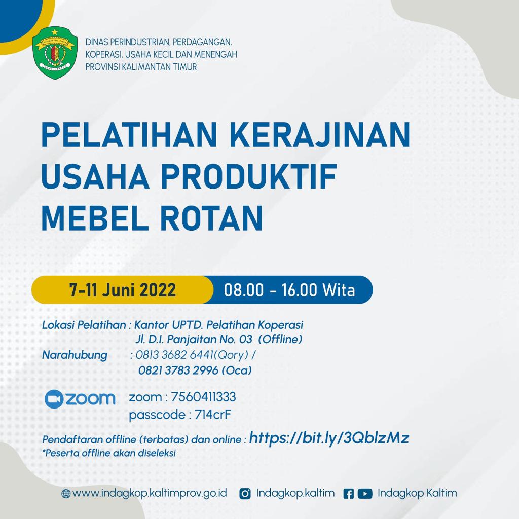 Pelatihan Kerajinan Usaha Produktif Mebel Rotan